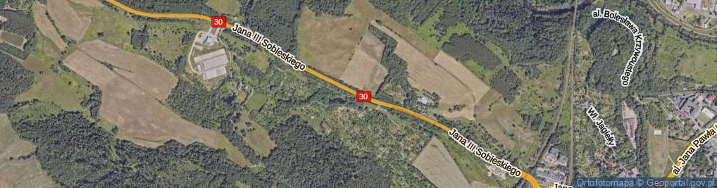 Zdjęcie satelitarne Króla Jana III Sobieskiego ul.